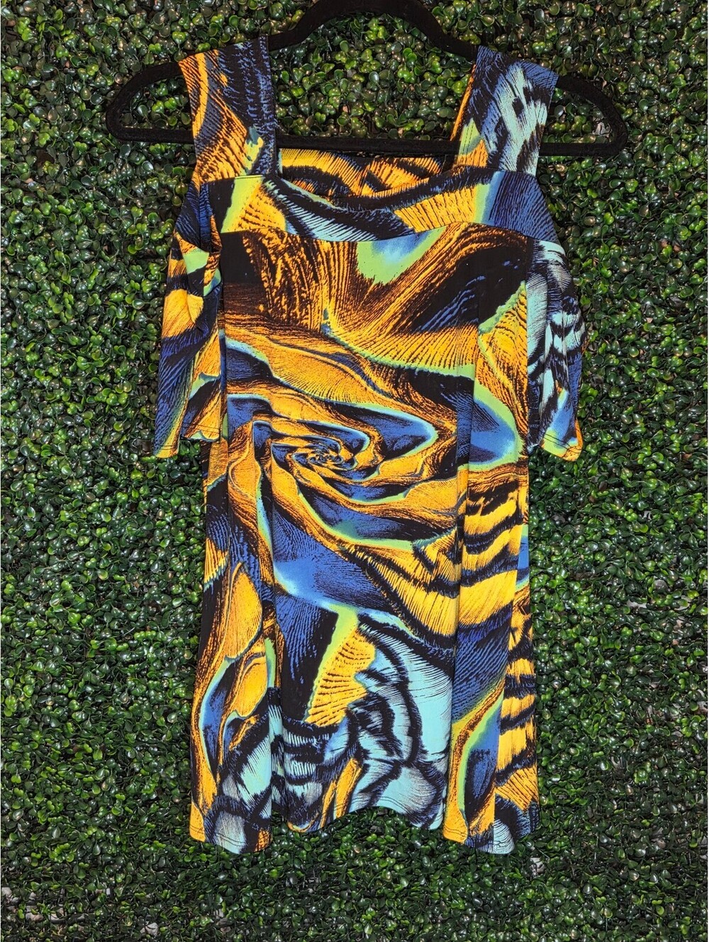 Come N See USA Multicolor Abstract Print Top Size Small